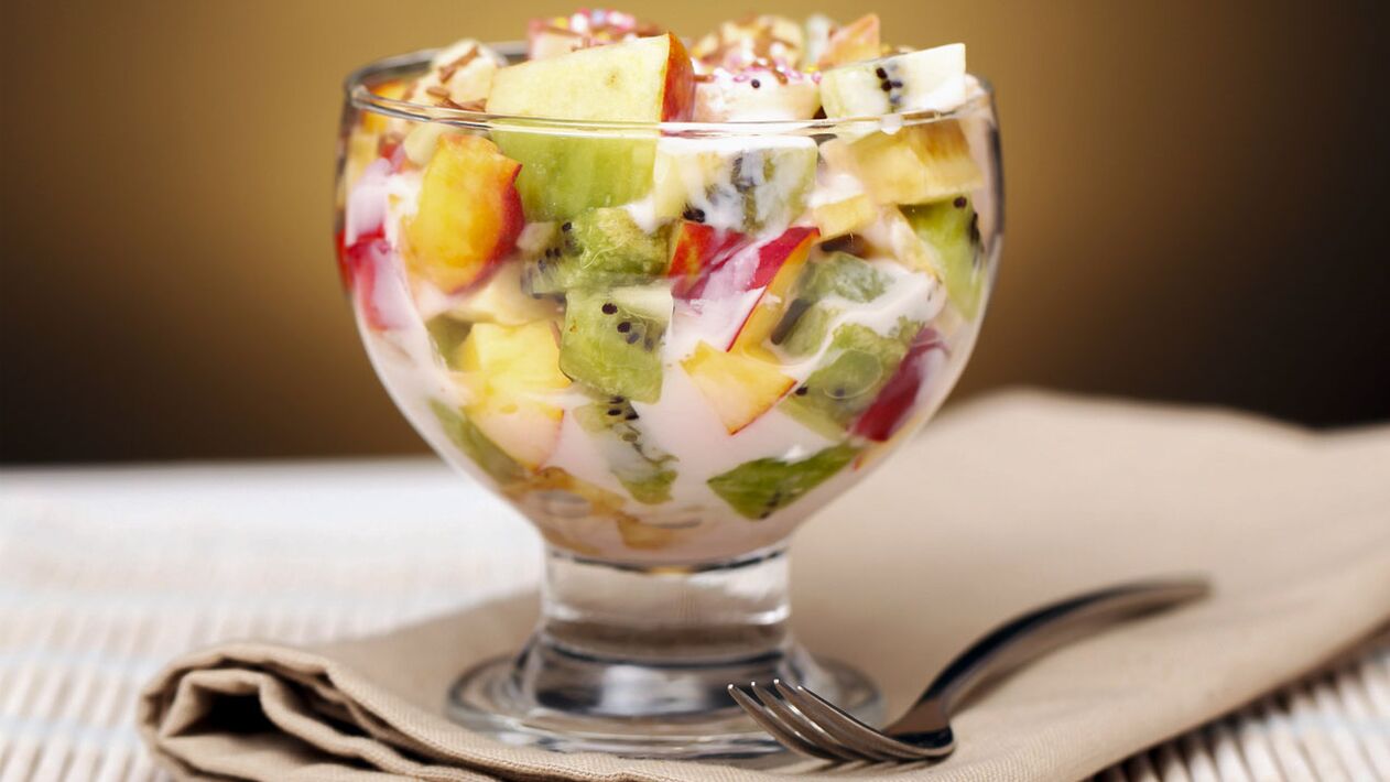 fruit salad among the diet favourites