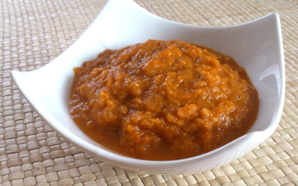 pumpkin caviar as a favorite dish of the diet